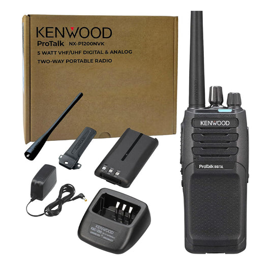 Kenwood NX-P1200NVK ProTalk VHF 5W 16-Channel Digital/Analog Two-Way Radio